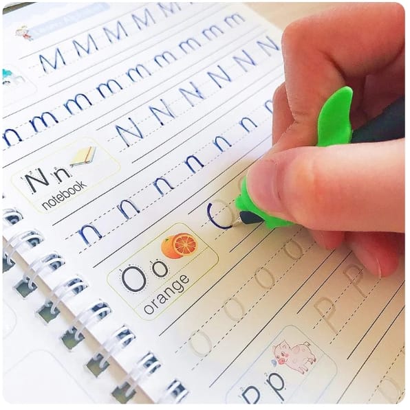 Sank Magic Practice Copybook (4 BOOKS,1 PEN,1 GRIP,10 REFILL) Pack of 1