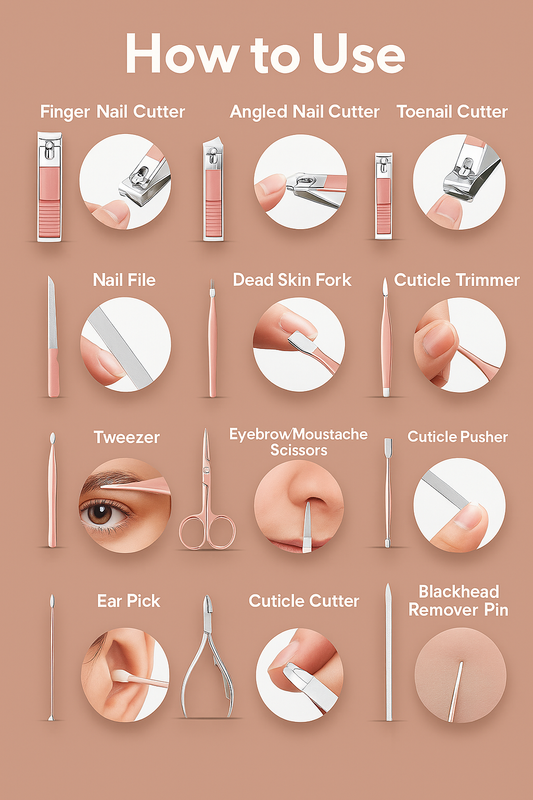 Manicure/Pedicure Nail Tool Set